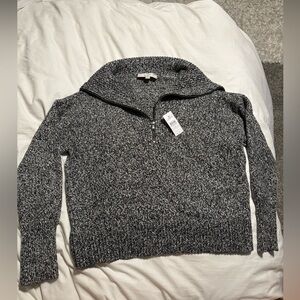 LOFT Black and White Women's Sweater